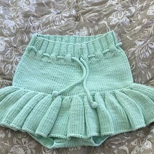 Misha and puff mint skirt